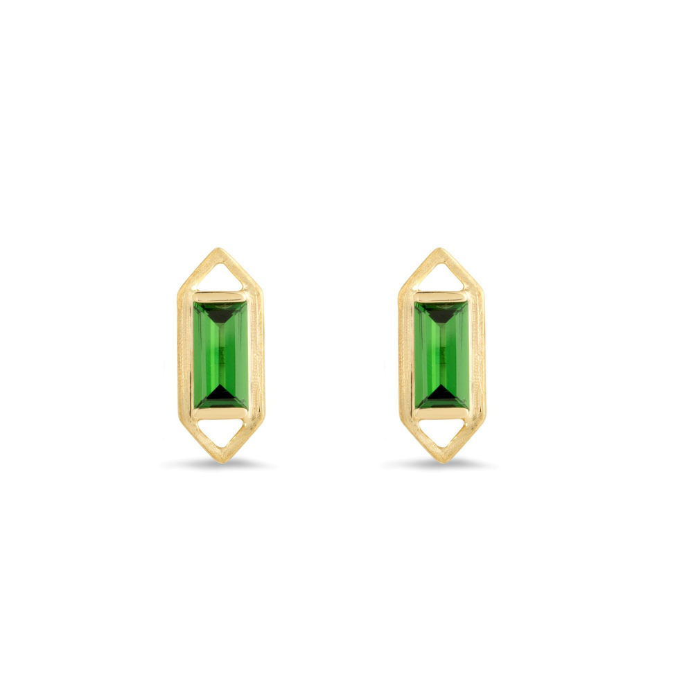 Tsavorite hot sale stud earrings