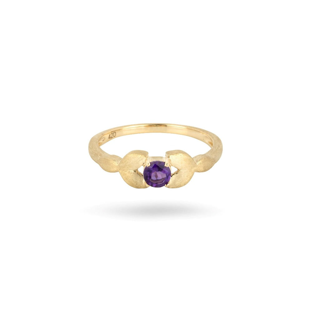 Demeter's Grace African Amethyst Floral Ring Margot Fox